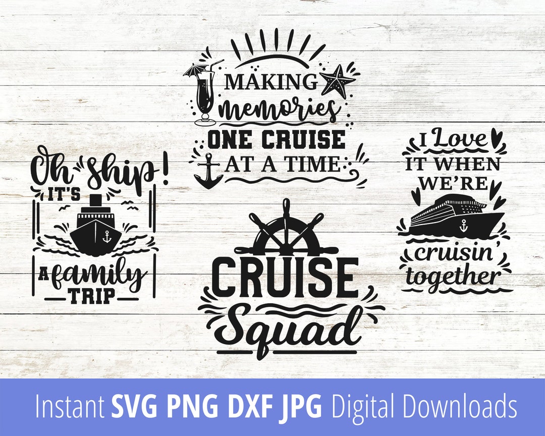 Cruise SVG Digital Print Download Cruise Clipart Cruising - Etsy