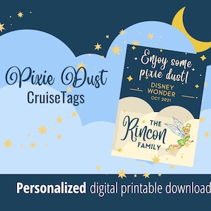 Pixie Dust Tag, Fish Extender, Cruising Duck Tag, Unlimited Digital Download, Pixie Dust Label, Printable Tag, Pixie Dusted, Cruise Tag
