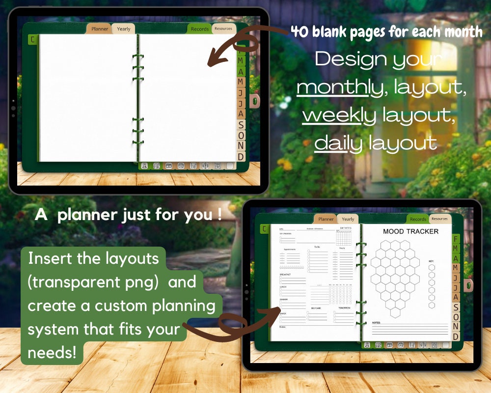 Matching Digital Planner Journal Sticker Book Set. Goodnotes. Etsy