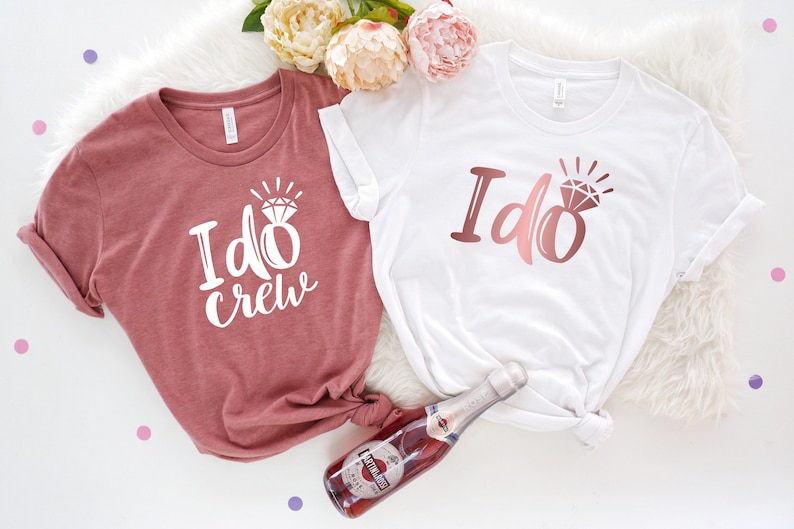 I Do Shirt, I Do Crew Shirt, Bridal Tote Bag, Bachelorette Party Shirt, Bridesmaid Tote, Bride Shirt, Bride's Maid Shirt, Team Bride Shirt