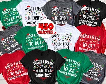 Funny Christmas Family Shirt, Custom Group Pajamas