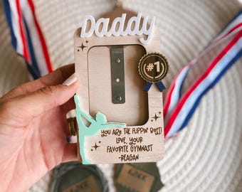 Gymnastics, Gymnastic Photo Fridge Frame, Photo Frame, Father’s Day Gift, Gift for Him, Visor Clip Photo Frame, Gift for Dad, Gymnast