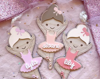 Ballet Ornament, Personalized Girls Ornament, Ballet Ornament, Gift for Dancer, Dancer Ornament, Christmas Gift, Girls Ballet Ornament