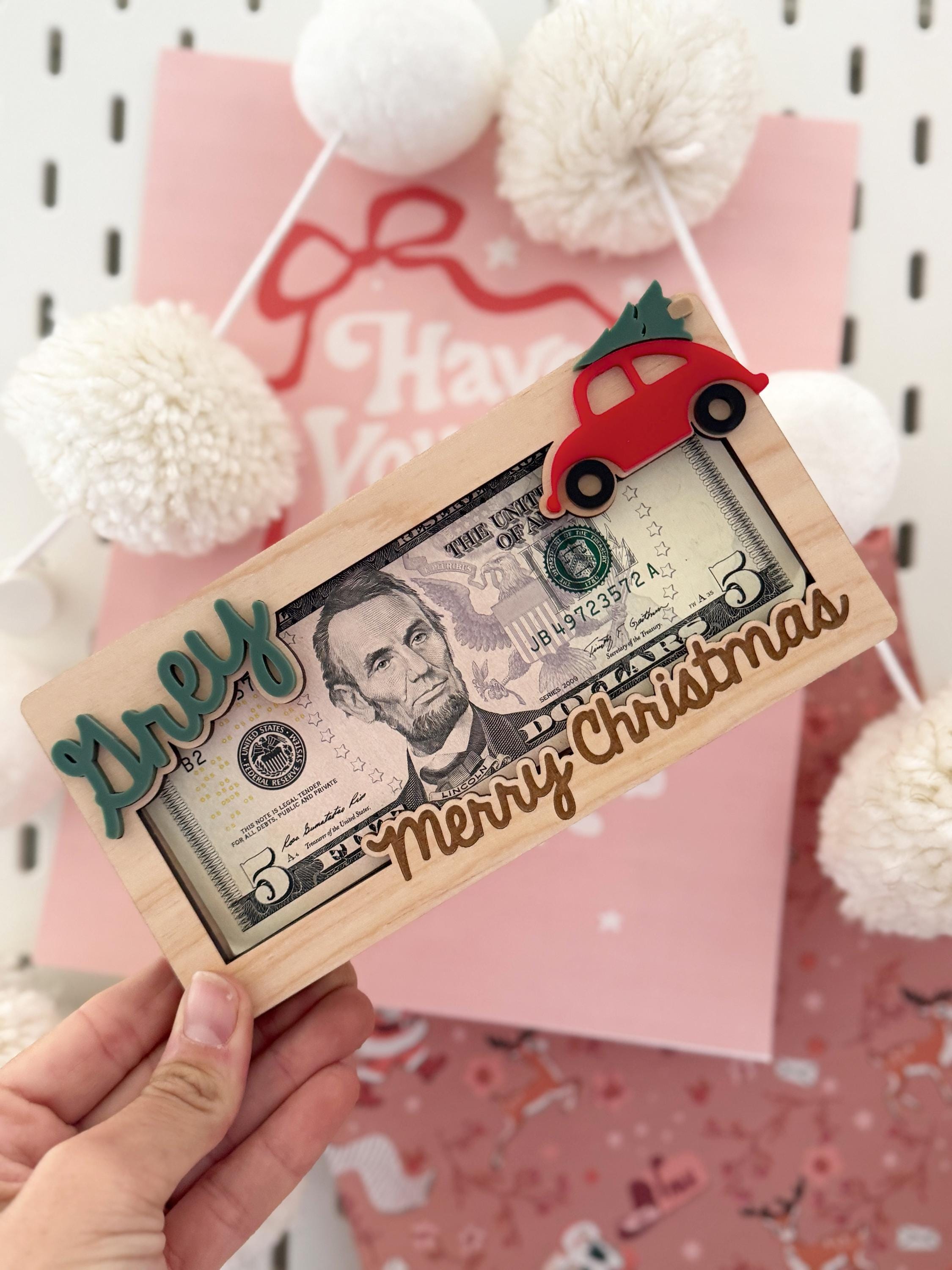 Personalized Christmas Money Holder, Stocking Stuffer for Teens, Christmas Gifts for Family, Christmas Gift, Secret Santa Gift,Gift for Kids