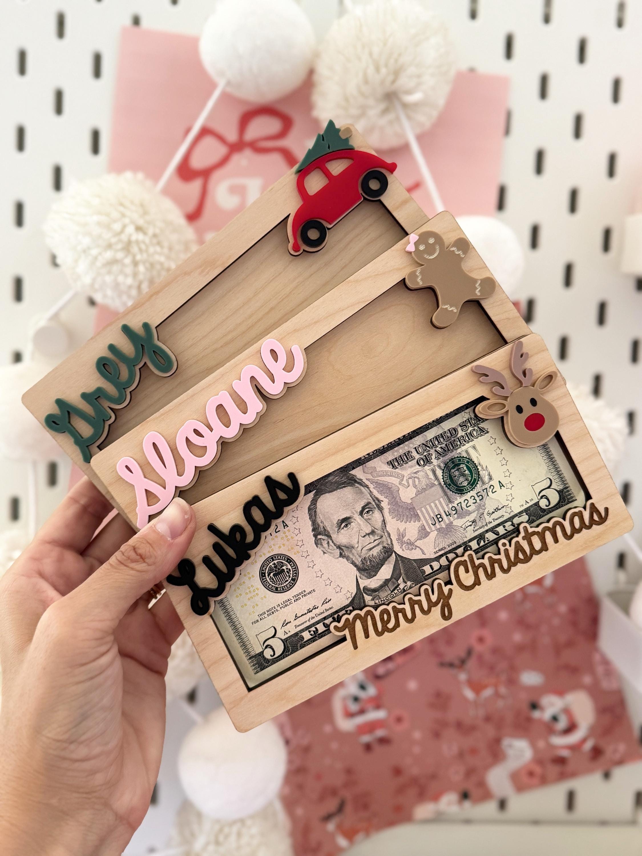 Personalized Christmas Money Holder, Stocking Stuffer for Teens, Christmas Gifts for Family, Christmas Gift, Secret Santa Gift,Gift for Kids