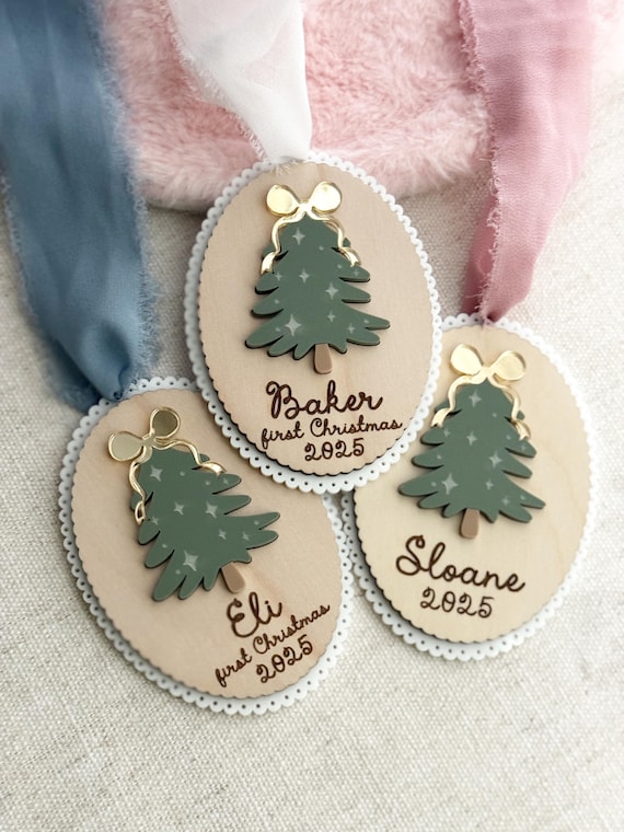 Name Ornament, Baby's 1st Christmas Ornament, Baby Christmas Ornament, Personalized Christmas Ornament, Christmas Gift, Christmas Decor