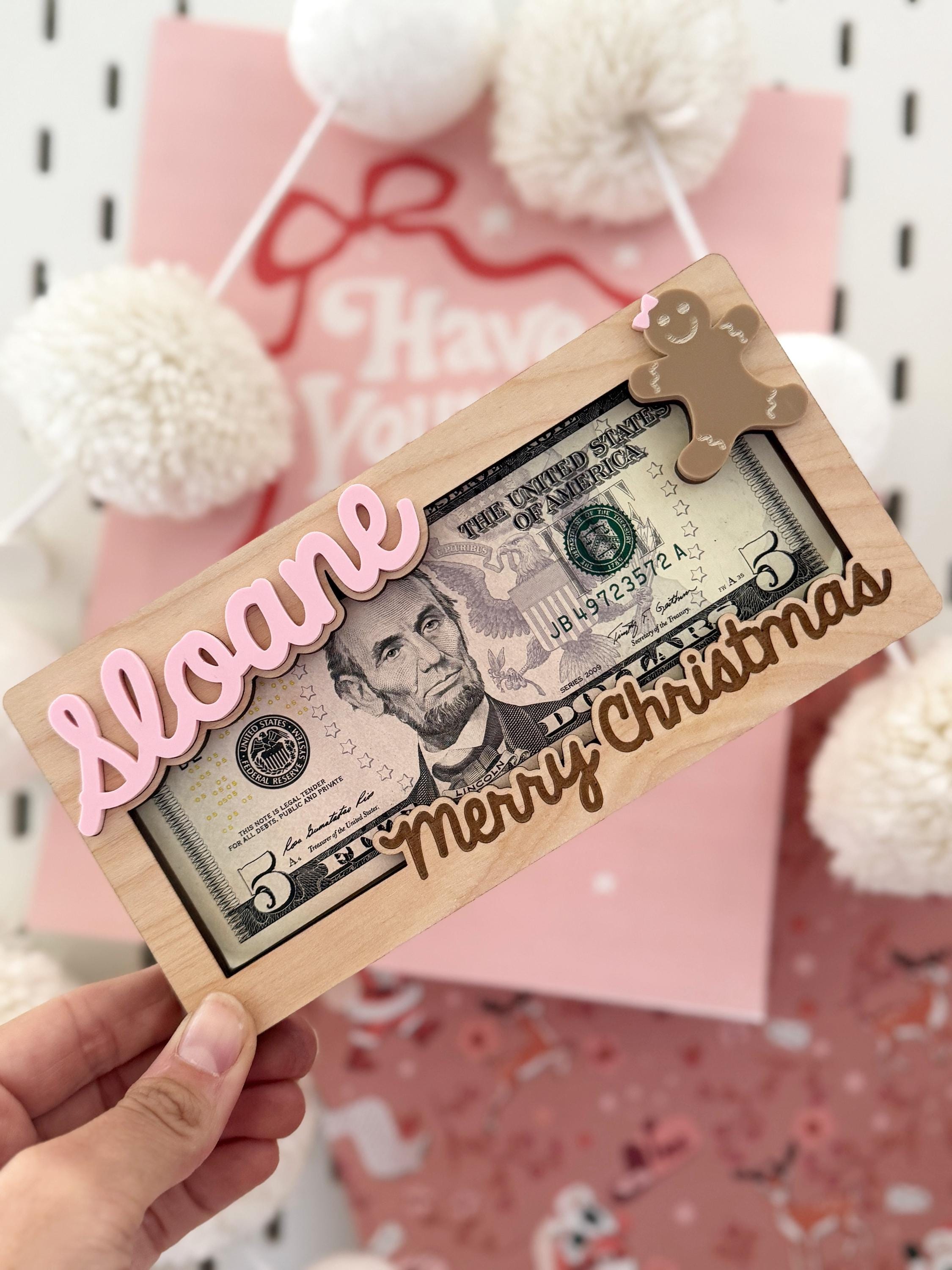 Personalized Christmas Money Holder, Stocking Stuffer for Teens, Christmas Gifts for Family, Christmas Gift, Secret Santa Gift,Gift for Kids