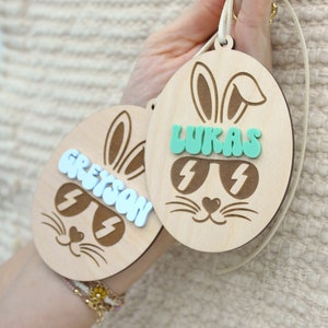 Easter Basket Tag, Basket Tag, Easter Tag, Bunny Tag,Easter Basket Tags, Easter Gift, Personalized Easter Basket Tag, Easter Basket Name Tag