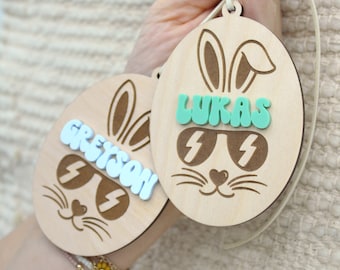 Easter Basket Tag, Basket Tag, Easter Tag, Bunny Tag,Easter Basket Tags, Easter Gift, Personalized Easter Basket Tag, Easter Basket Name Tag