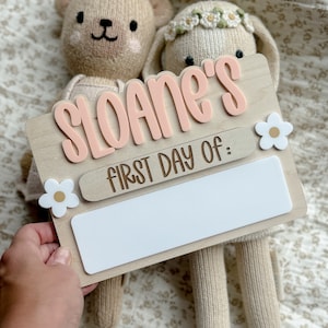 First Day of School Sign, Back to School Sign, Kids First Last Day of School Sign, Interchangeable School Sign, Back to School Photo Prop