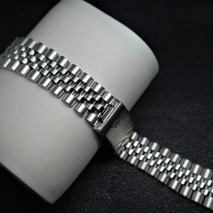 Cinturino/bracciale Rolex Jubilee in argento da 19 mm in | Etsy Italia