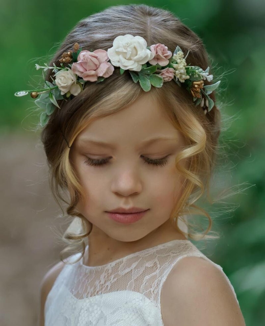 Spring Flower Crown Flower Tiara Floral Crown Flower Halo Etsy