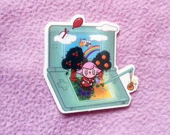 Animal Crossing Wild World DS Lite - Transparent Sticker - Cute