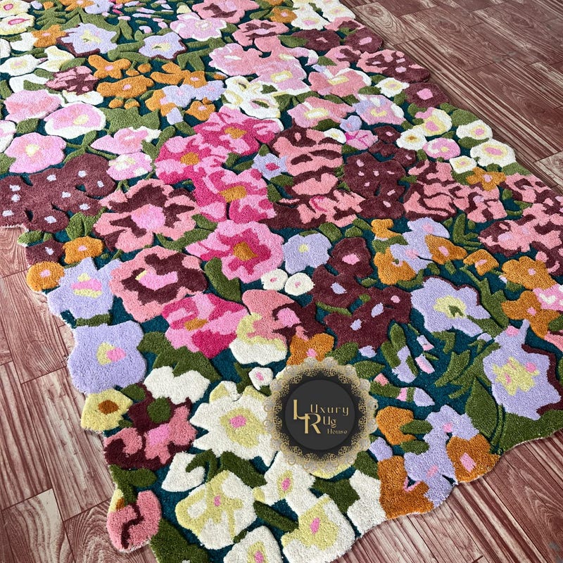 Tufted Rag Rug Hand Tufted Rug - Etsy
