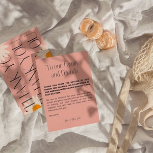 Bright & Fun Dankeskarte | Bearbeitbare Hochzeit Dankeskarte mit Foto | Boho Dankeschön Karte Sofort Download | CHARLOTTE