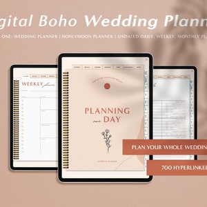 700 Page GoodNotes Wedding Planner Template Bundle | iPad Wedding Panning Book | Digital Notability Planner, Wedding