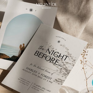 The Night Before Printable Rehearsal Dinner Invitation Rehearsal Dinner Template Invitation Template HARLEY image 2