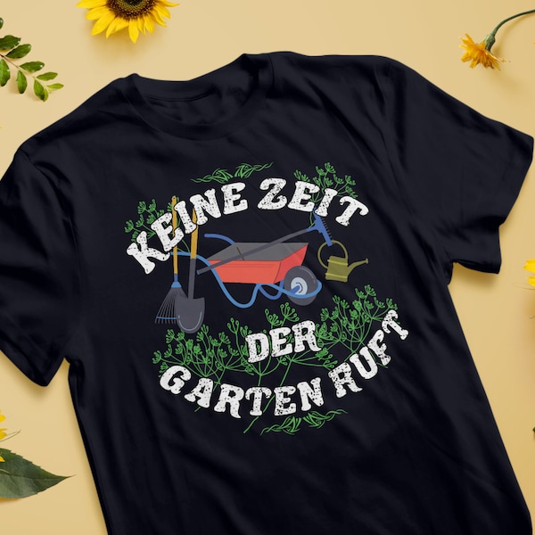 GÄRTNER-T-SHIRT | Gartenliebhaber-T-Shirt | Kurzarm-Rundhalsausschnitt, vorgeschrumpftes, bequemes Gärtner-T-Shirt | Geschenk für Gärtner