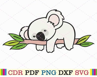 Koala svg clipart australiano urso animal fofo zoológico