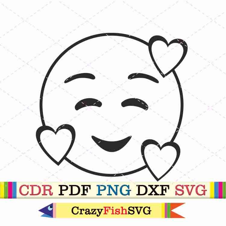 Emoji Clipart Smiley Face Svg - Etsy Australia