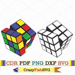 Rubiks cube gamer clipart svg