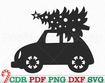 Árvore de carro de Natal clipart svg