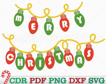 Luzes de Natal png svg placa guirlanda citação inverno clipart feriado