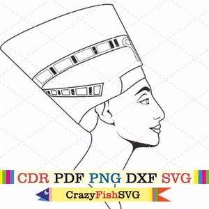 Nefertiti egyptian svg