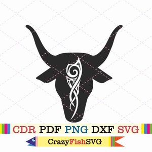 Bull head tattoo farm animal buffalo png design
