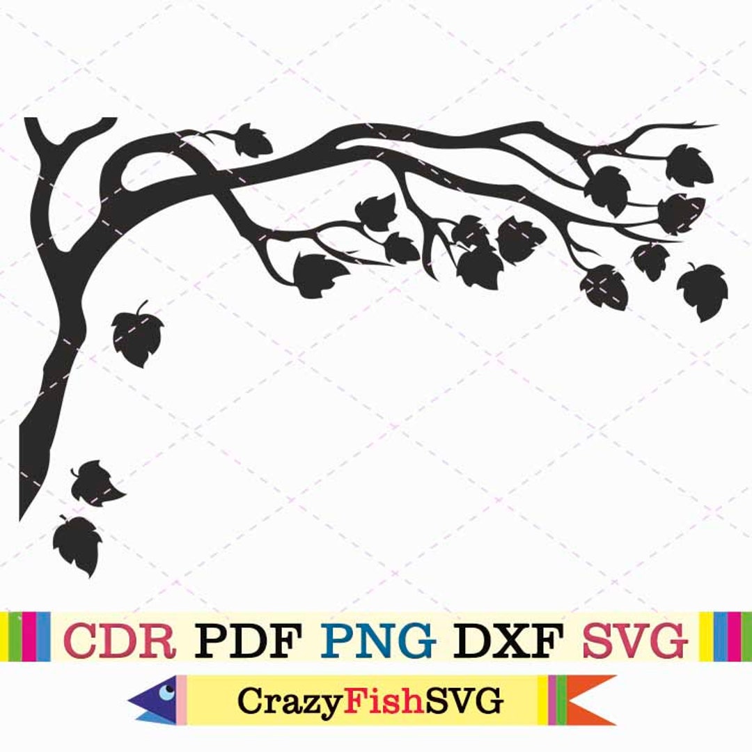 Autumn Tree Svg Bare Fall Leaf Silhouette Etsy