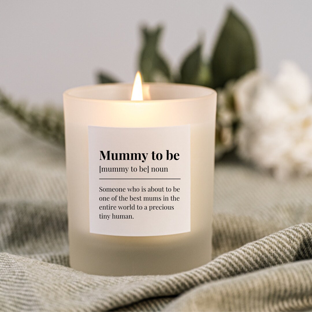 Mummy to Be Candle Gift Personalised Candles Expectant New Etsy UK