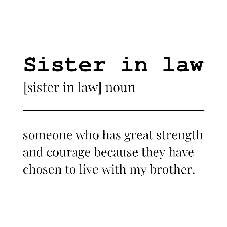 What Is The Meaning Of Sister In Law