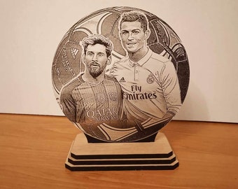Figurka Cristiano Ronaldo i Lionela Messiego – Prezent piłkarski – Sport, Dom, Wystrój biura