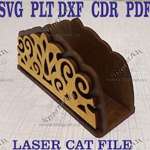 lasergeschnittene Serviettenbox. Datei für den Laserschnitt. digitale Datei zum Laserschneiden. Datei dxf cdr svg pdf plt . Laserschnitt Projekt