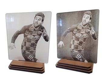 Leo Messi figurine. shelf decor. A gift for football fans. handmade product. football decor, sola decor