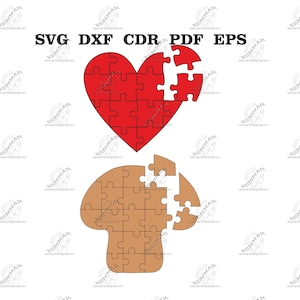 Puzzle svg-Datei. Laserschneidprojekt. digitale datei für Plotter, cnc, laser-textildrucker pdf, eps, dxf, cdr, svg dateien.