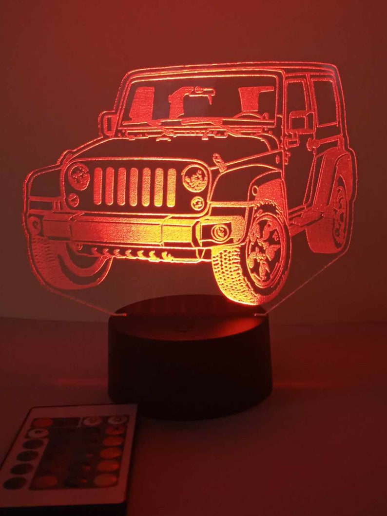 Car Night Light. Personalized Gifts. LED Light With Remote Control. SUV LED Lamp. a Gift for Him