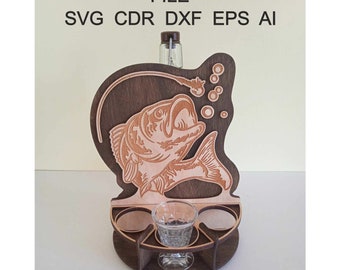 stand for alcoholic beverages svg. digital file. file for laser cut. cdr, dxf, ai, eps, svg files