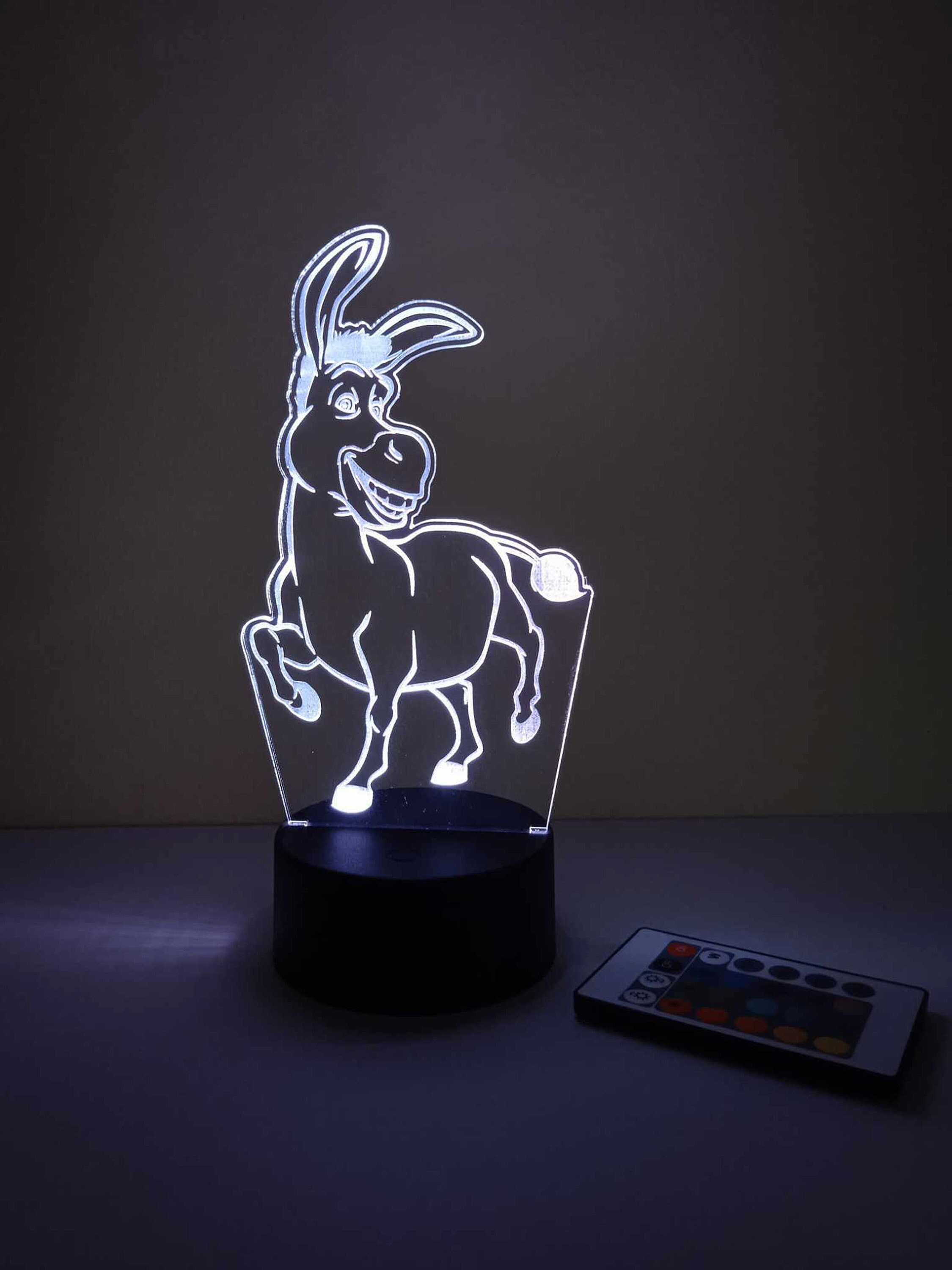 ILLUMINATED DONKEY 　ロバライト Donkey LED Lamp With Remote Control. Children's Bedroom