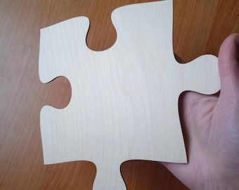 Large Wooden Puzzle Piece: DIY Craft Blank