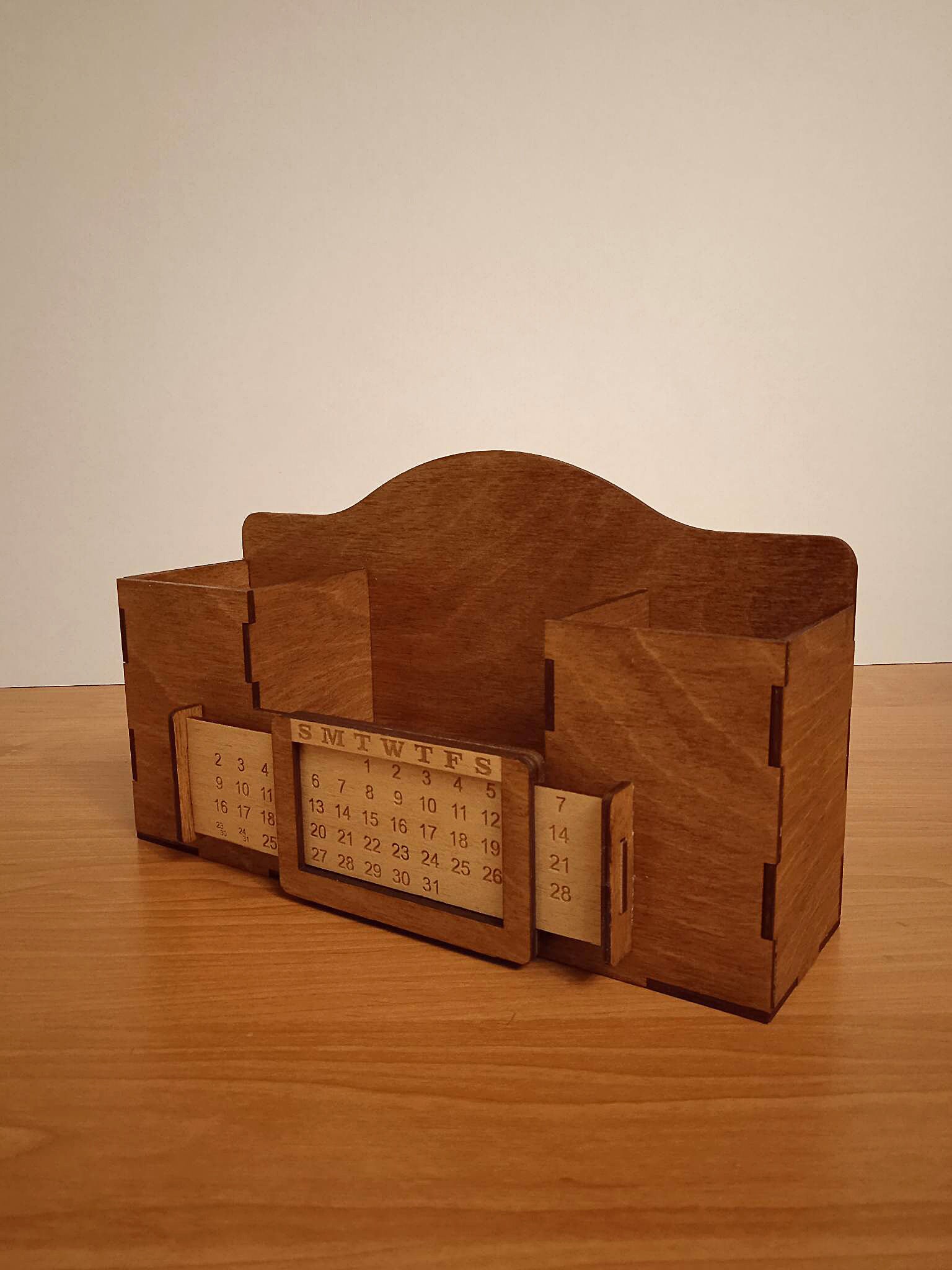 Personalized Desk Organizer. Multifunctional Wooden Etsy