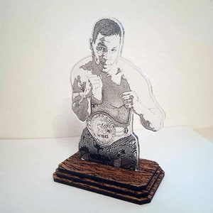 Mike Tyson Figurine. gift for boxer, gift for Mike Tyson fans. boxing style decor