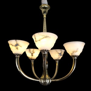 Art Deco chandelier by George & Eugéne Capon, Paris around 1920