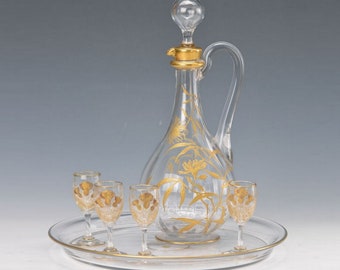 Likör-Set, Frankreich, Baccarat/Nancy, um 1890