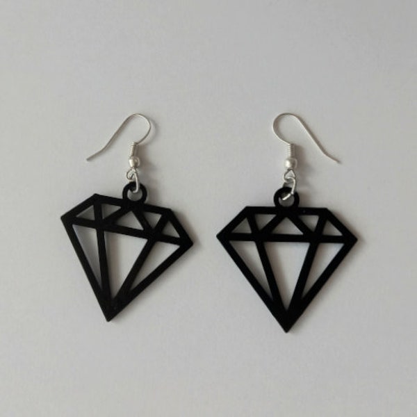 3D Print File Stl, Diamond Earrings, Ear Ring