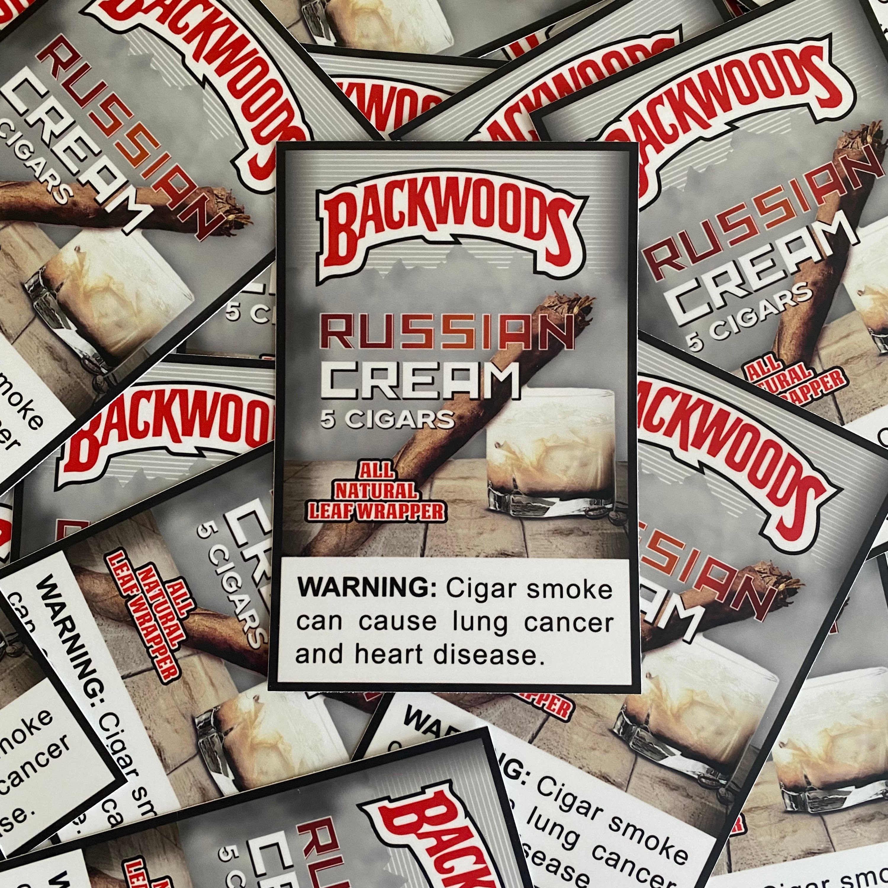 Backwoods Russian Cream Cigars Sticker Life Sized Quality Art - Etsy  Australia