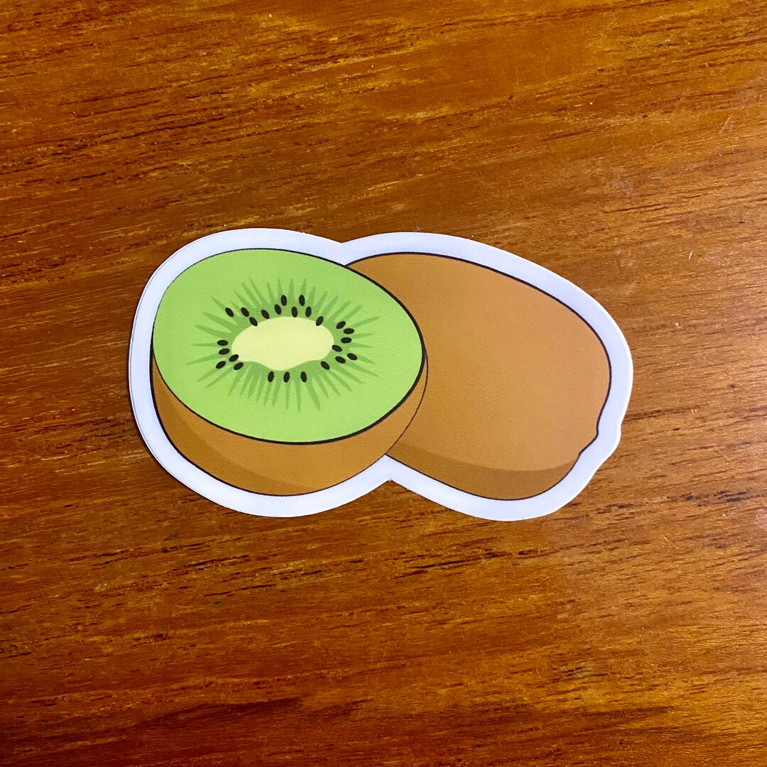Sliced Kiwi Sticker Clipart High Quality Great Decoration - Etsy