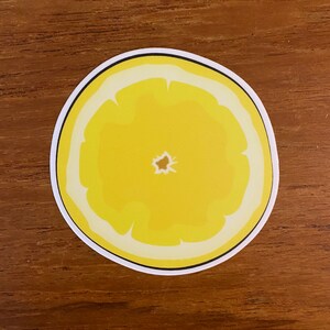Lemon Slice Watercolour Sticker High Quality Great Decoration