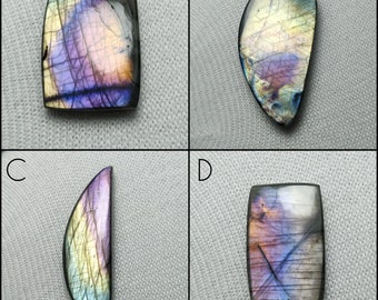 Multi Flash Labradorite, Blue Labradorite, Rare Rainbow Labradorite Cabochon, Labradorite Gemstone, Handmade Labradorite Cabochon For Sale