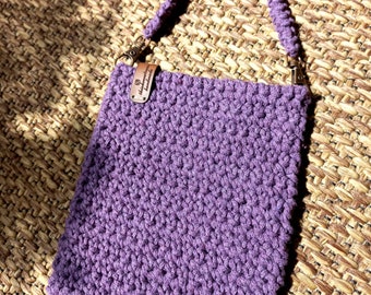Boho bag/ Boho bag, cross-body bag, shoulder bag, cell phone bag, crocheted bag, handmade bag, crochet bag, cell phone bag